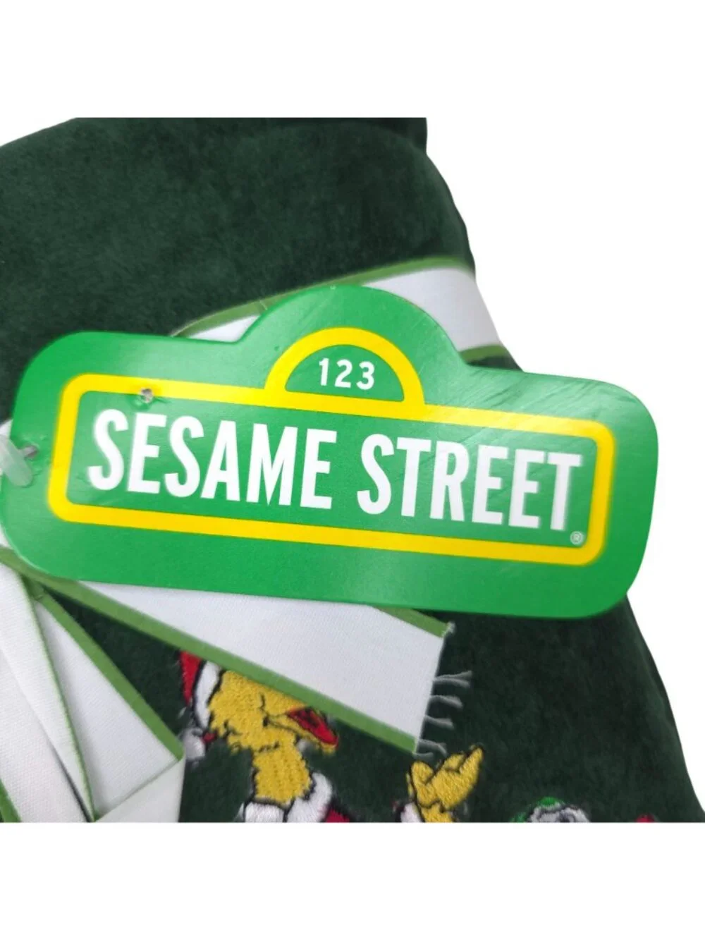 Sesame Street Holiday Hand Towels Set Of 2 Big Bird Cookie Monster Elmo 18